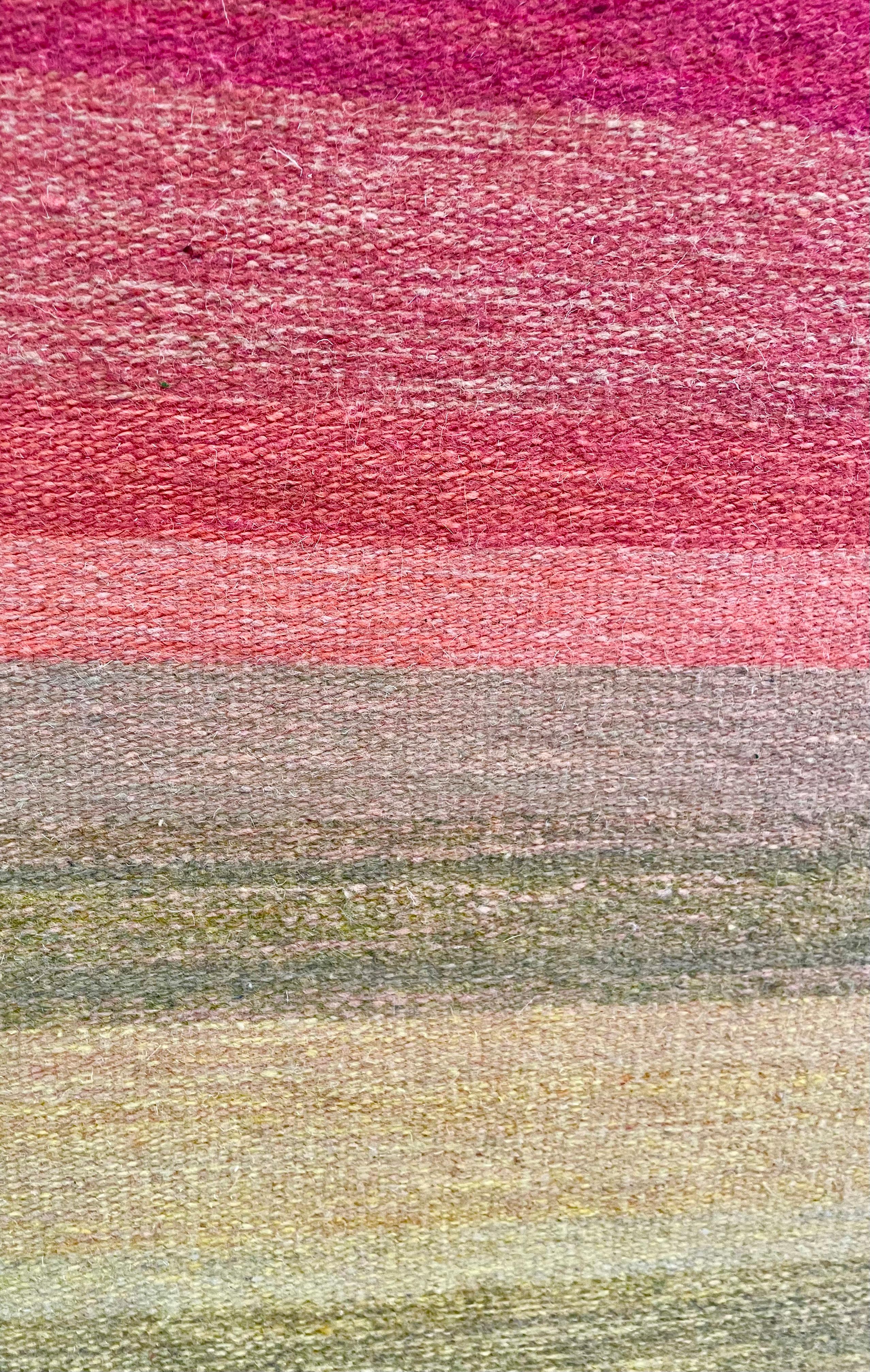 transition rose, beige abstrait, jaune, rose, encadré en vente 4
