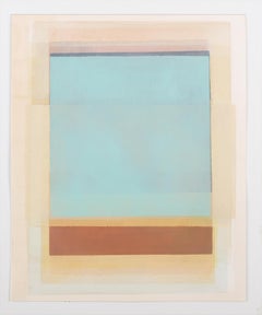 FS 1 - Weiche Pastellfarben abstraktes geometrisches Aquarell auf Papier