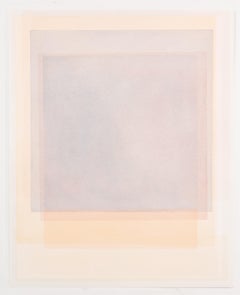 FS 1 12- Morbido acquerello geometrico astratto color pastello arancione, rosa e beige