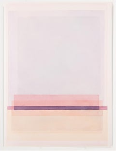 FS 225 - Soft pastel color orange, yellow, lilac abstract geometric watercolor