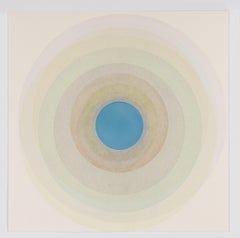 Coaxist 10619 - Soft pastel color abstract geometric circle watercolor on paper