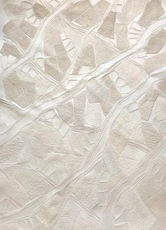 senza titolo 1 - intricato paesaggio astratto beige3D disegno a puntasecca su carta