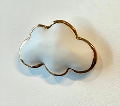 Happy Days, 1 gold rim porcelain cloud, small size