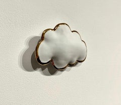 Happy Days, 1 gold rim porcelain cloud, small size