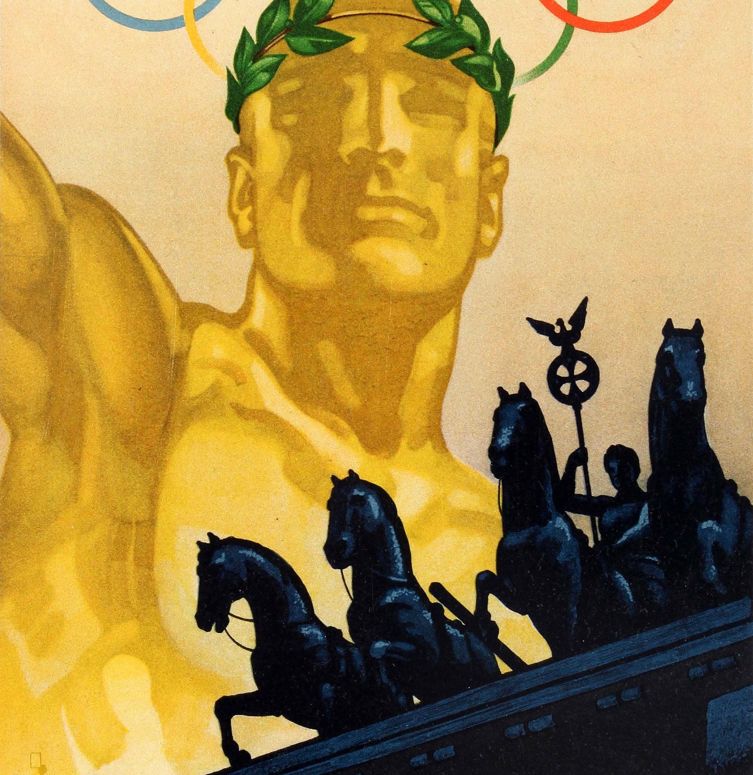 affiche jeux olympiques berlin 1936