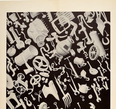 Original Vintage Earlier Victory WWII Propaganda Poster Junk Rains Hell On Axis