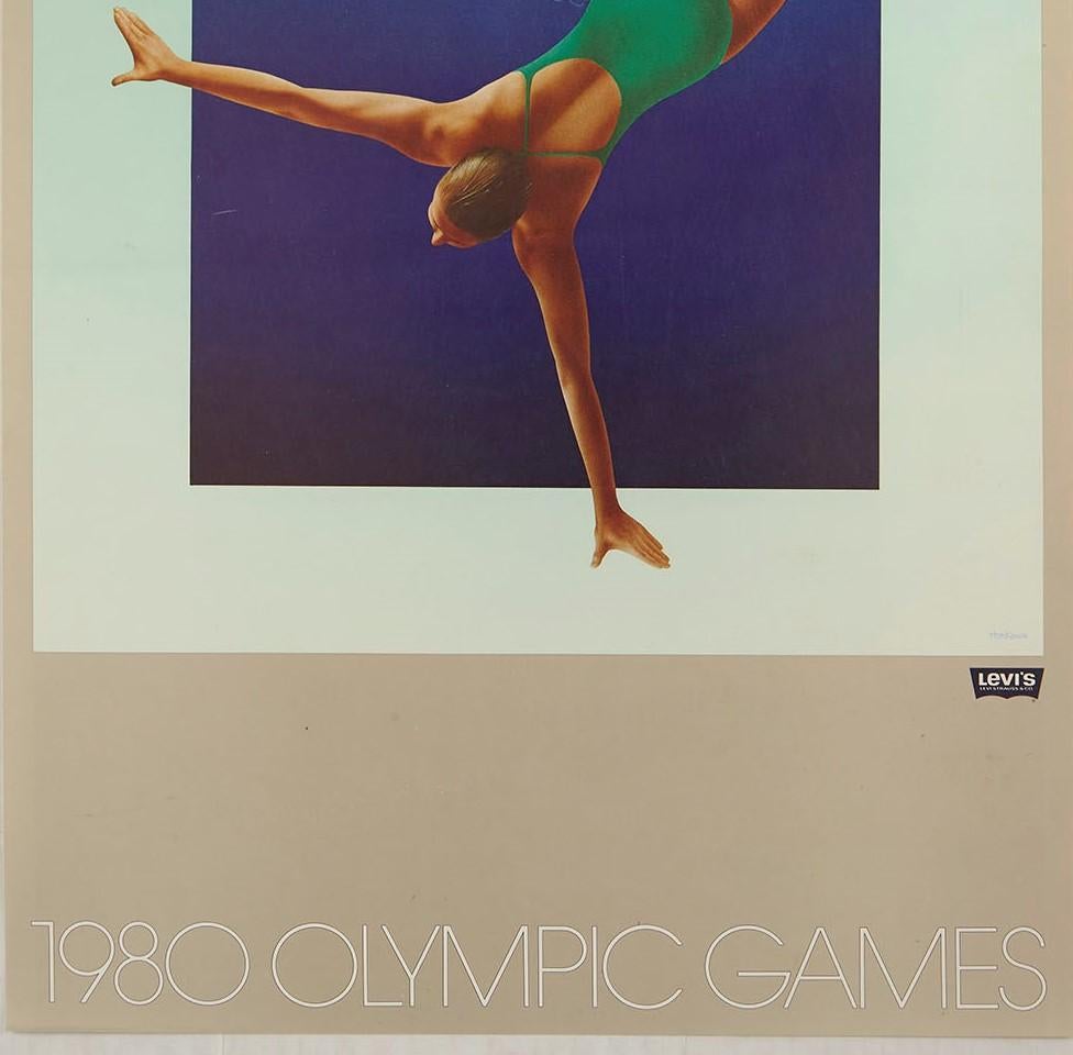 Set Of 6 Original Vintage Posters 1980 Moscow Olympic Games Levi's Sport Design - Yellow Print by Nicolas Sidjakov, Bryan Honkawa, Michael Manwaring, M. Schwab, Michael Gibson