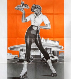 Original Vintage Film Poster American Graffiti George Lucas Francis Ford Coppola