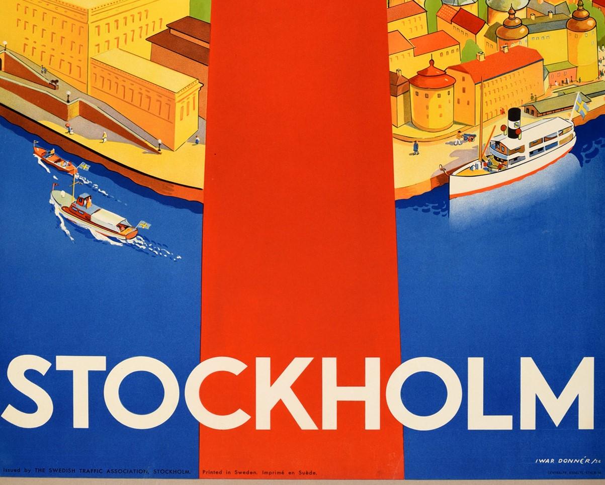 stockholm vintage poster