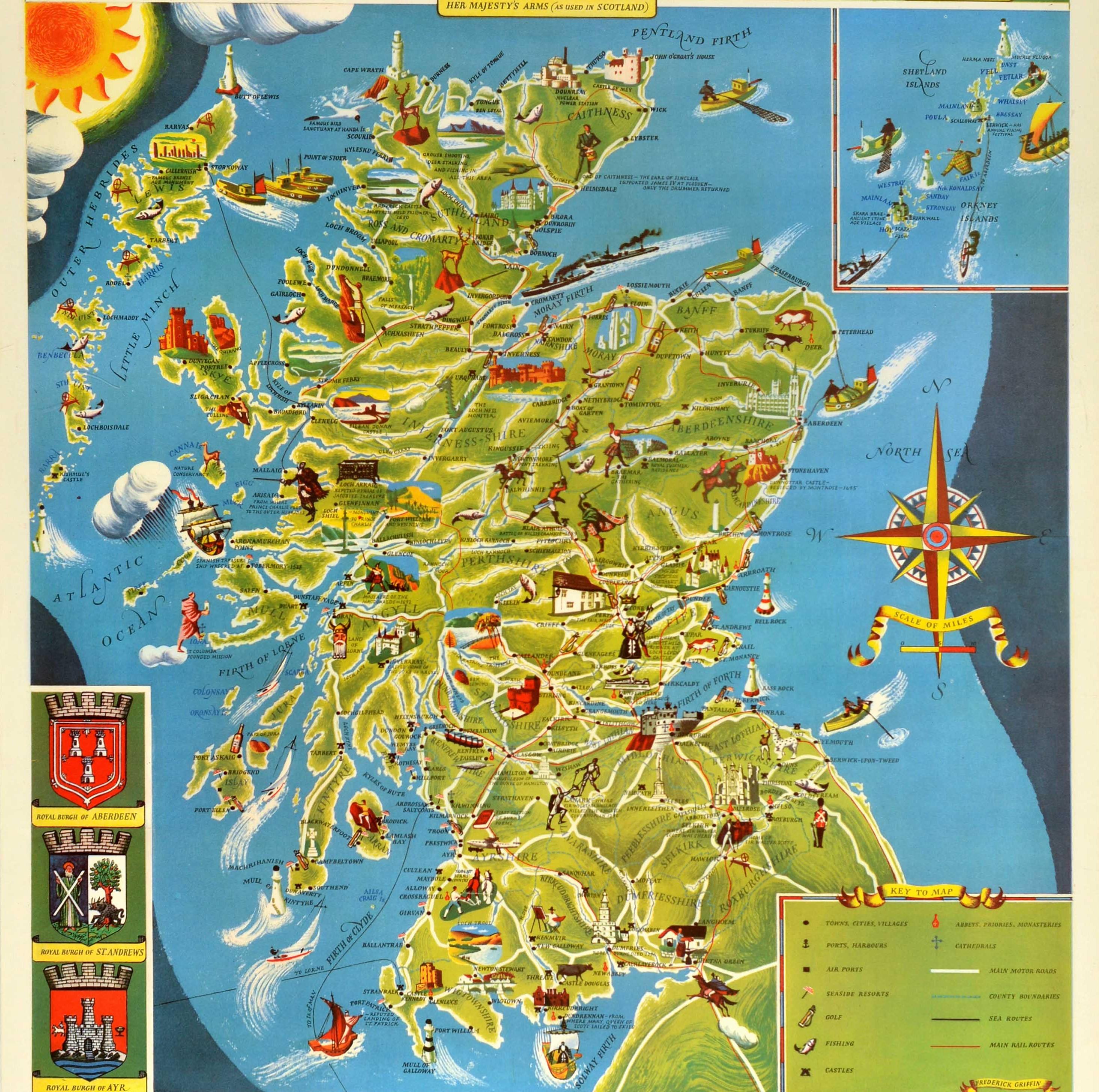 scotland attractions map
