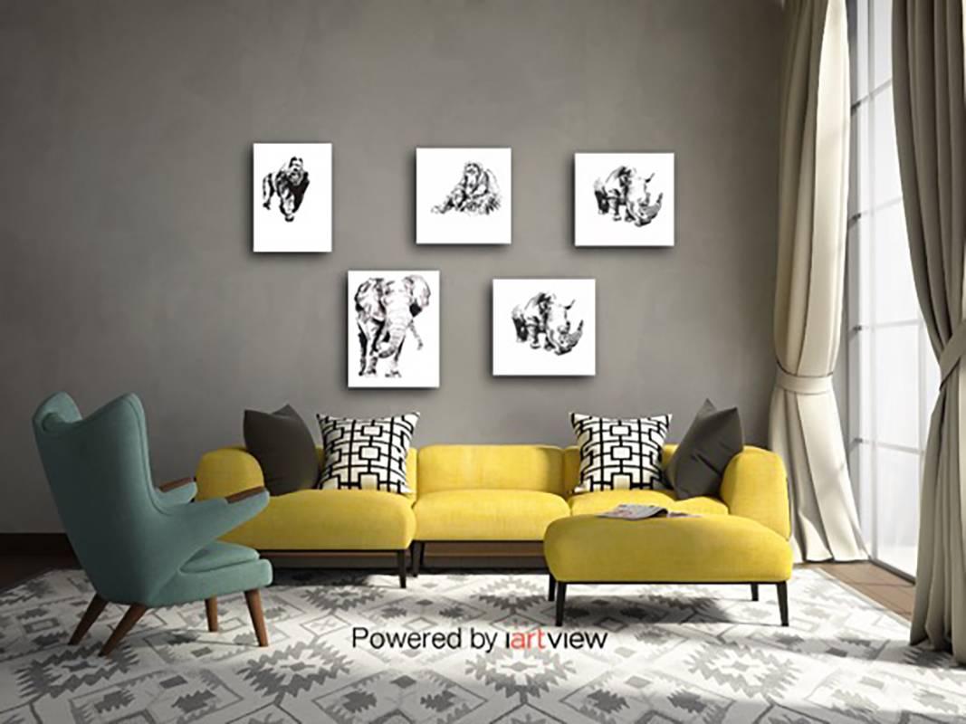 Love me Save Me, GORILLA 2; portion of proceeds benefit WWF, signed & dedicated - Art by Metin Salih