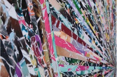 The Rhythm of the Dividing Pair Original Mixed Media Interior Wood Panel Signed