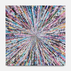 Chaotic Tendancies Original mixed media hand made bespoke wood panel  signed