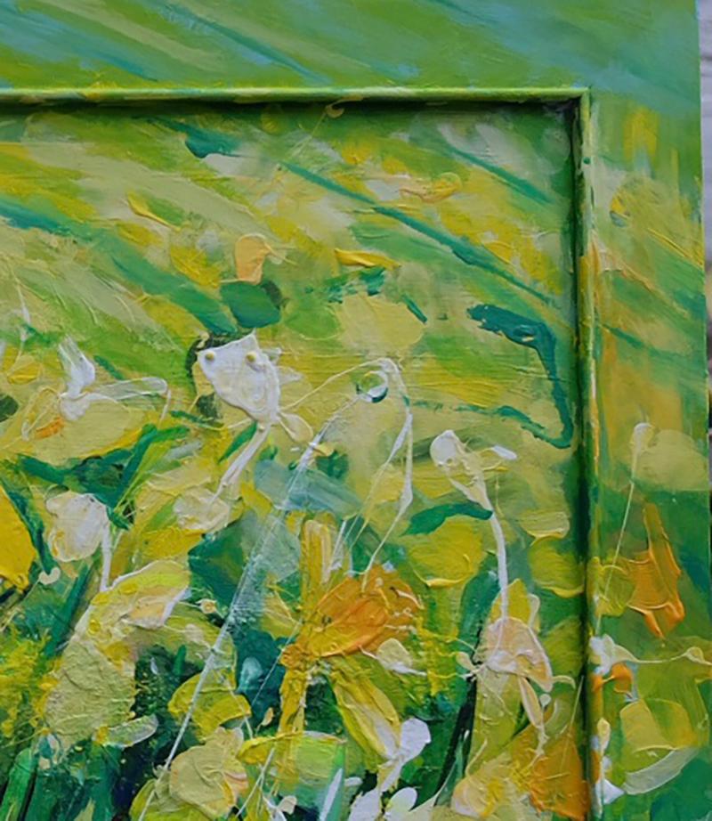 daffodil field painting