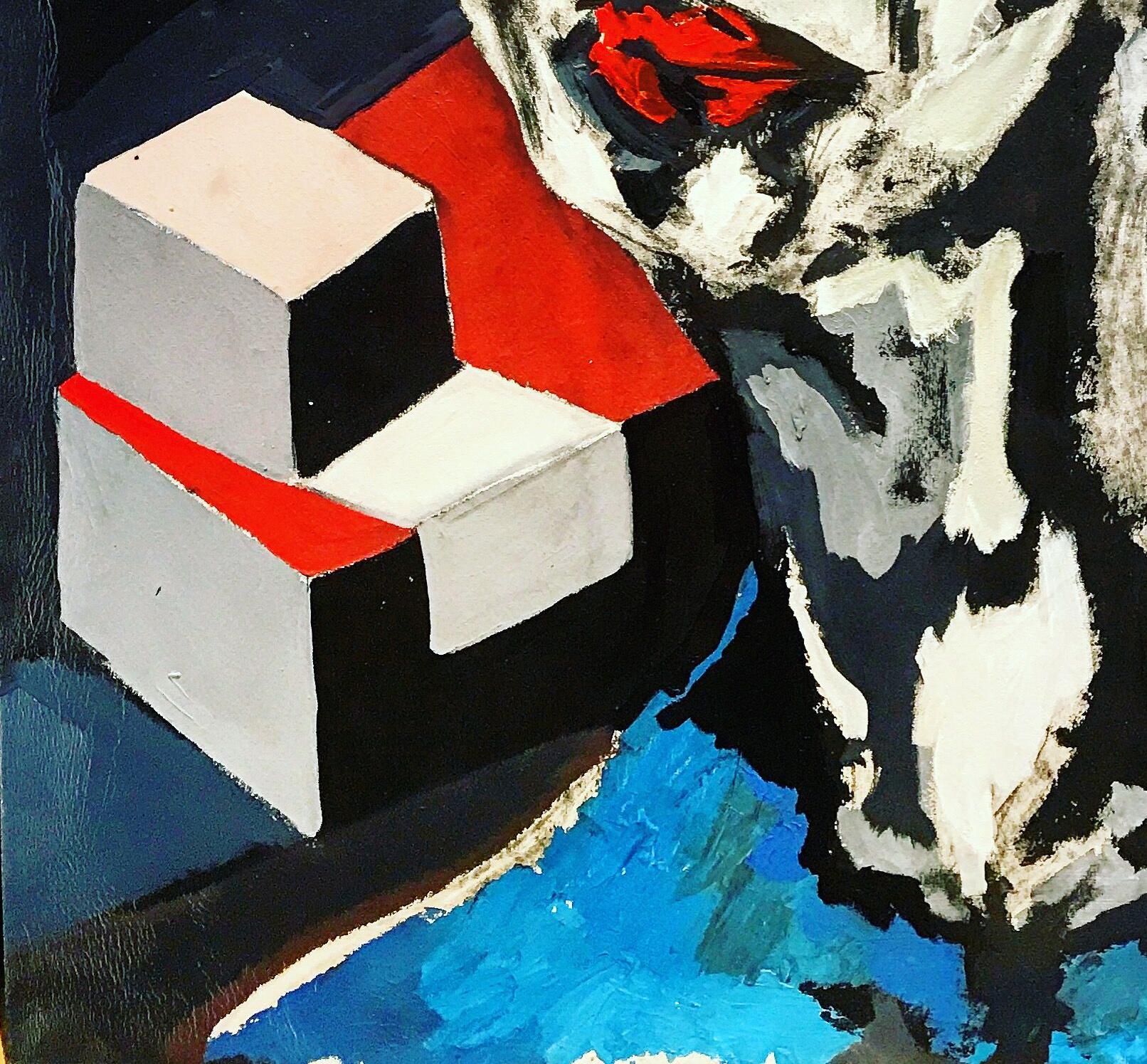 Ser Aquele Original abstract oil mixed media oil canvas abstract expressionist  - Contemporary Art by Pedro de Andrade Nunes