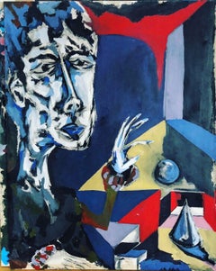 O mio babbino caro Original mixed media oil cotton canvas colour abstract