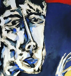 O mio babbino caro Original mixed media oil  cotton canvas colour abstract