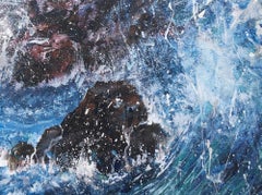 Battered Rocks - Acrylic painting on Canvas