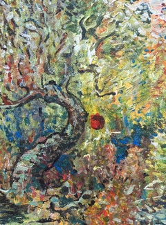 Cherry Orchard - Acrylic painting on canvas