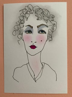 Haze Abstract Female Drawing Series drawing water colour emerging artist signed