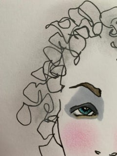 Haze Abstract Female Drawing Series drawing water colour emerging artist signed