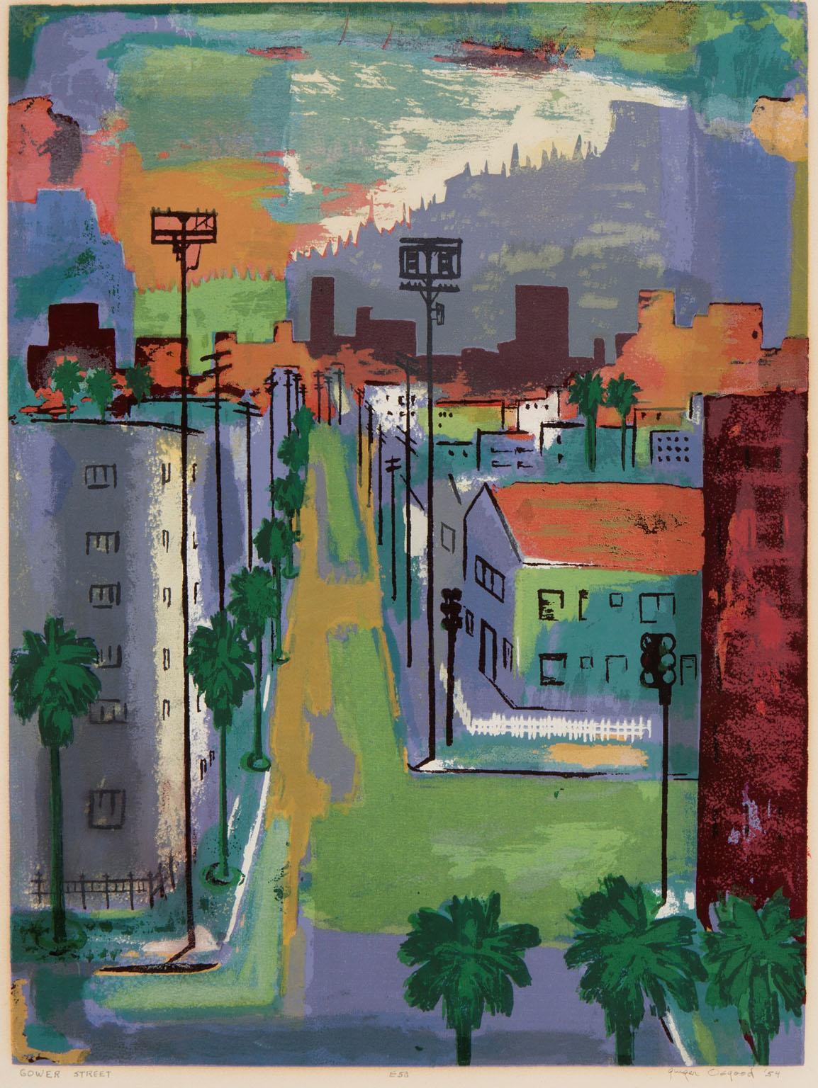 Ginger Osgood Landscape Print - Gower Street