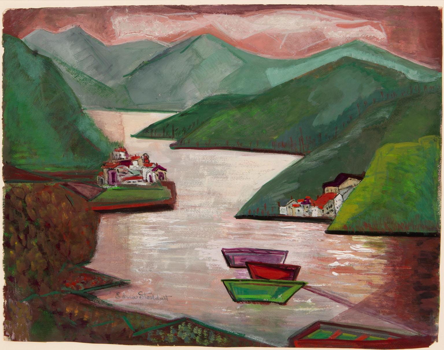 Edna Stoddart Landscape Painting - I Remember That Day