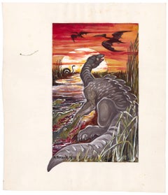 Dinosaur Gouache, 1913