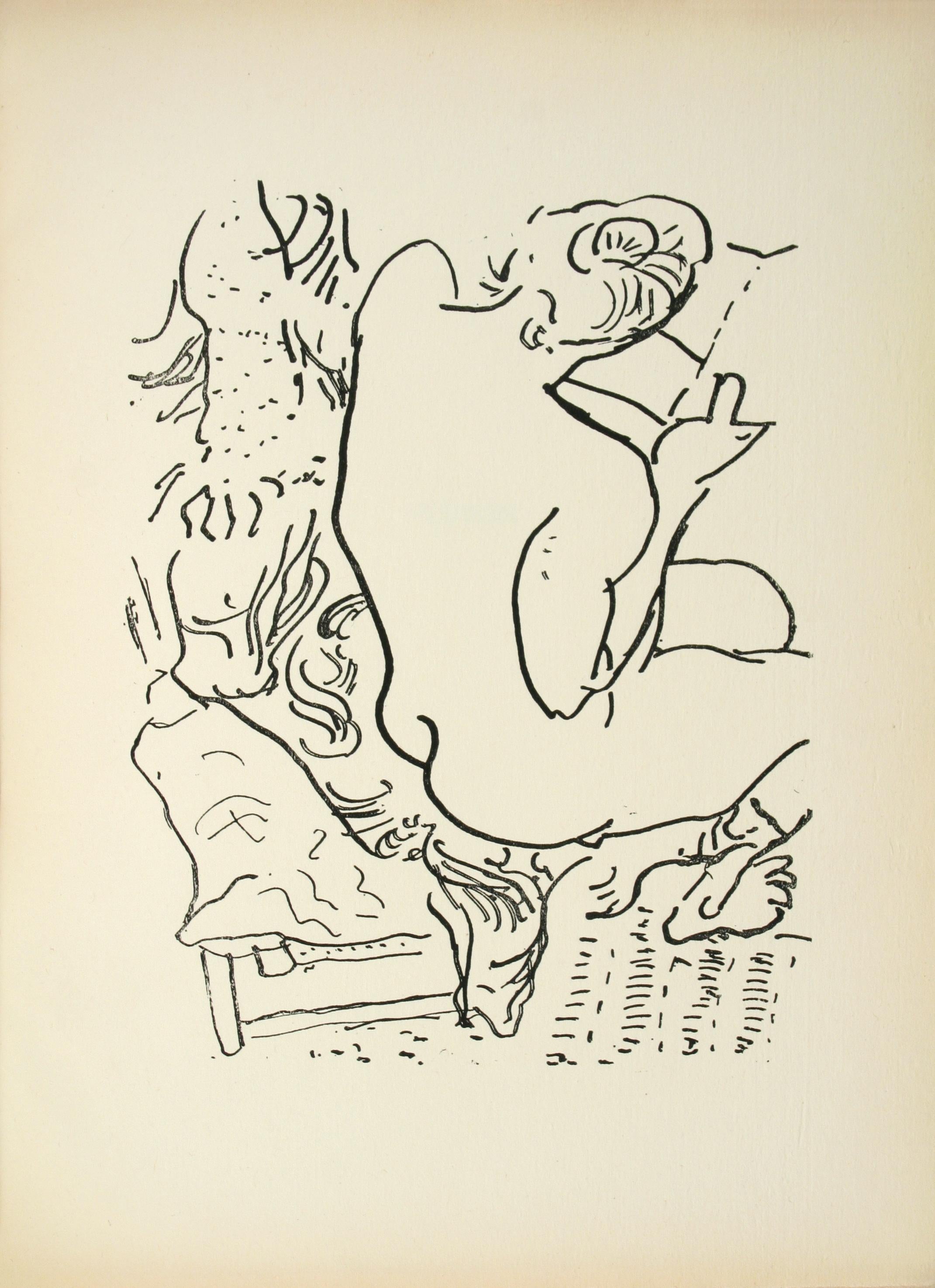 Les Jockeys Camouflés. - Art by Henri Matisse