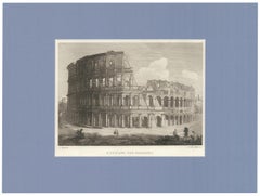 Engraving of the Colosseum in Rome.