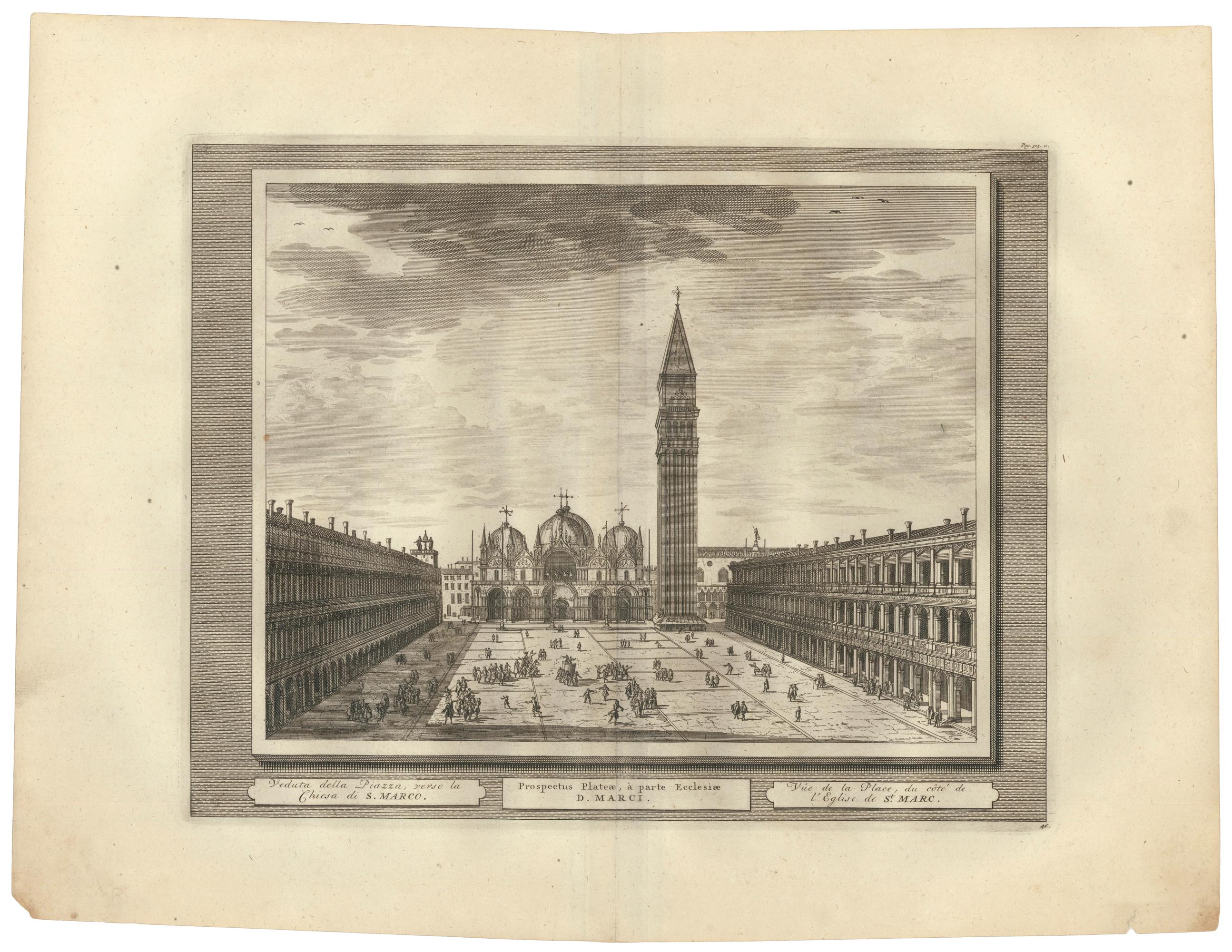 View of San Marco in Venice - Print by Pierre Van der Aa