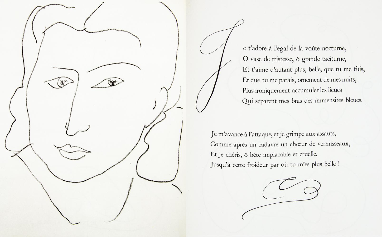  Les Fleurs Du Mal.  By Charles Baudelaire.  - Art by Henri Matisse