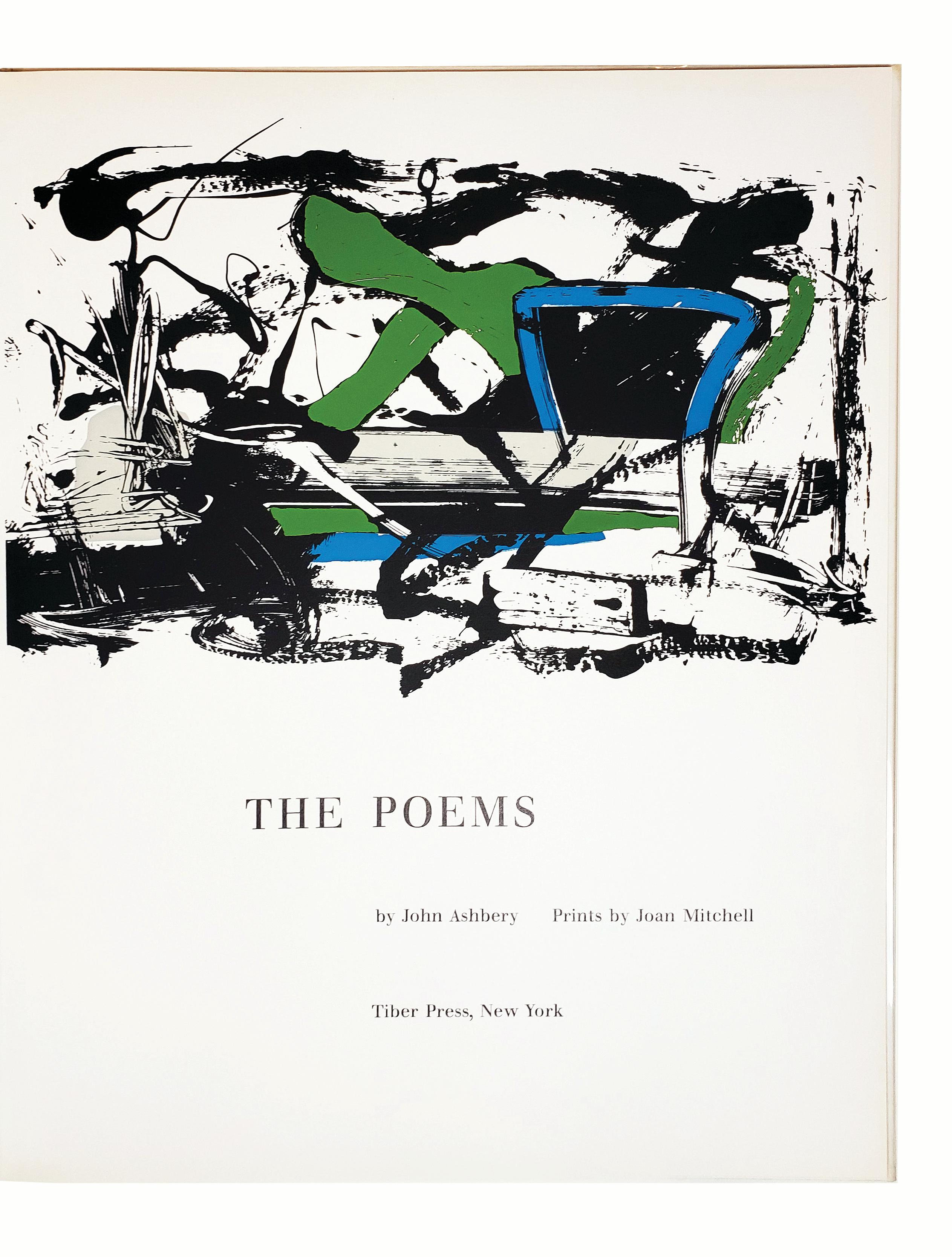  4 Volumes.  1. John Ashbery. The Poems. With 4 prints by Joan Mitchell.  2. Frank O'Hara. Odes. With 4 prints by Michael Goldberg.  3. Kenneth Koch. Permanently. With 4 prints by Alfred Leslie.  4.  James Schuyler. Salute. With 4 prints by Grace