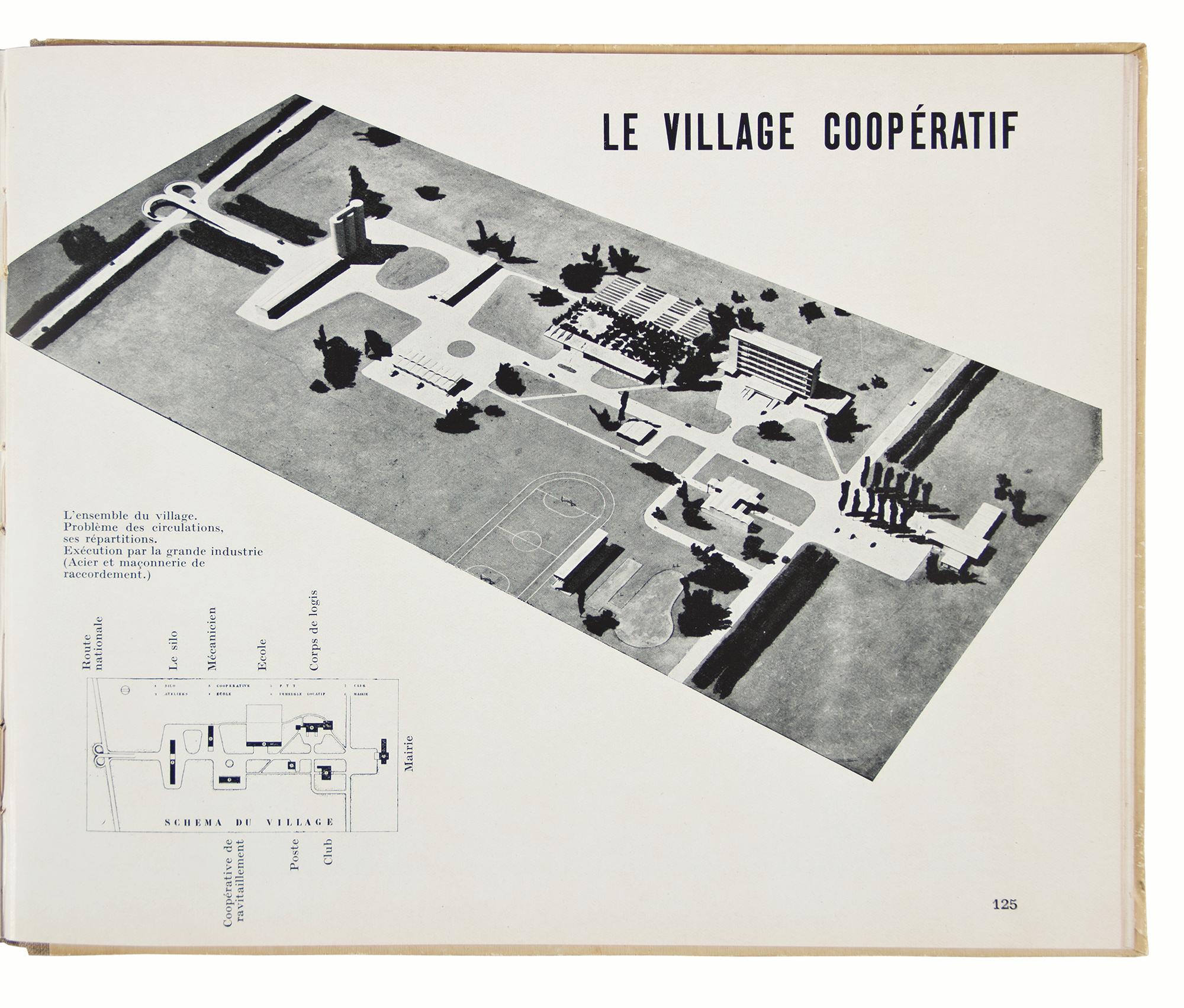 LE CORBUSIER.  Des Canons, des Munitions?  Merci!  Des Logis... s.v.p.  Oblong 4to., 283 x 230 mm, bound in original illustrated boards.  Paris: Editions de l'Architecture d'Aujourd'hui, [1938].

First Edition of one of the scarcest and most