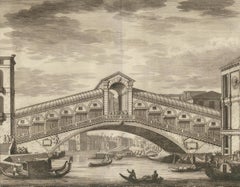 Ansicht der Rialtobrücke in Venedig