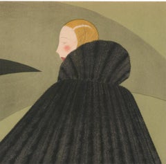 Revillon Freres: Woman in a Black Fur Cape
