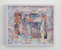 Musee de Cluny, fountain, 2017, Sarah Ann Weber, Figurative Abstraction, Framed