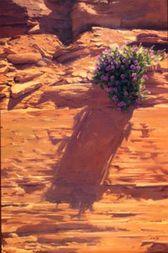 Four O'Clock (Luminous contemporary southwestern desert landscape)