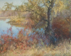 Twisted (soft light, golden tones, lake, reflections)