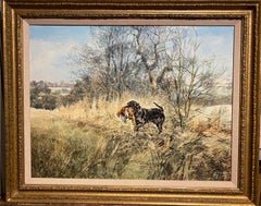The Retrieve - A Labrador retriever in a landscape