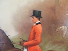 A hunting scene with Charles Tuller Garland, Esq. on Thermos