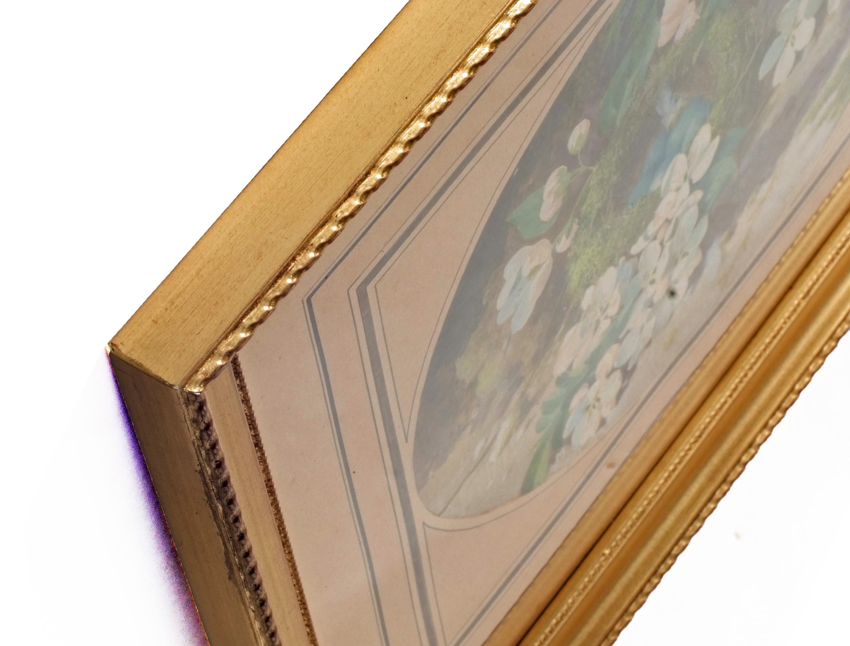 William CRUICKSHANK (1844-1922)
Two still-Life Gouache in pair signed low
Dimensions : 20 X 30 cm and 35 X 45 cm (framed)
DImensions : 26 X 31 cm and  39 X 46 cm (framed)
Golden wood frames

William CRUICKSHANK (1844-1922)
British painter born
