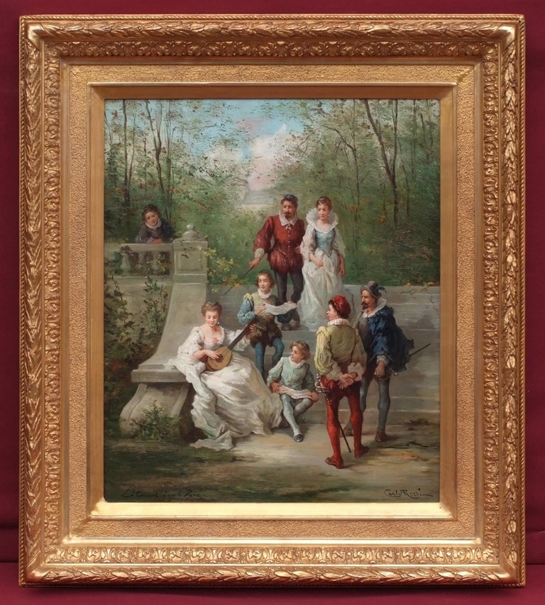 Carlo di Giovanni Rossi Genre scene in the Royal Park from 16th