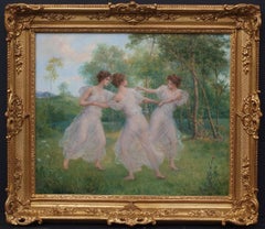 The Spring of Nymphs - Painting 19th century