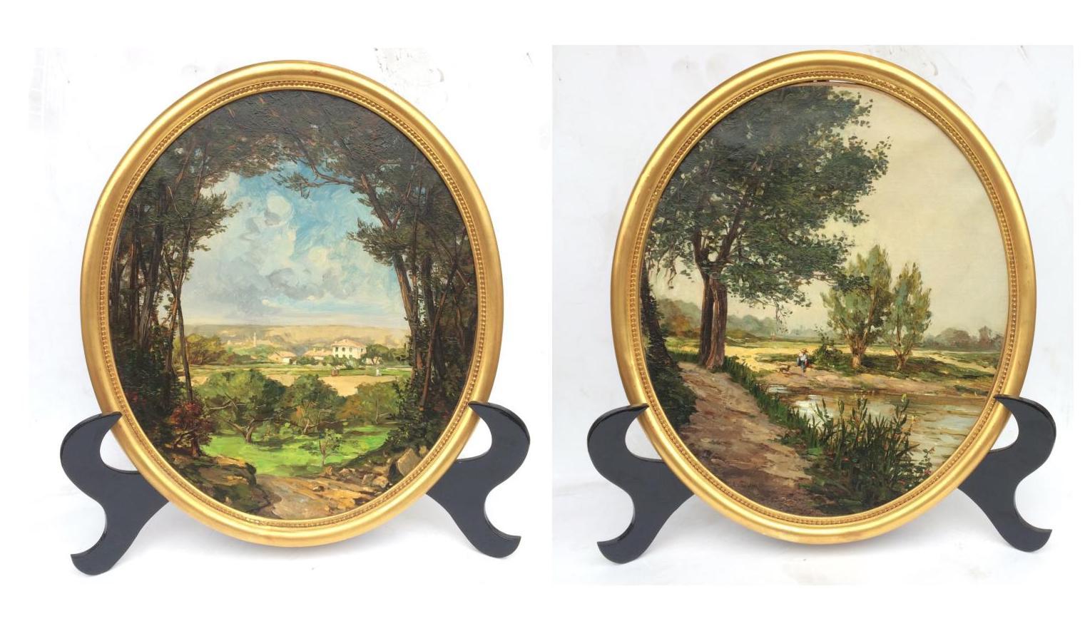 Landscape from French Provence, Painting  19th Century