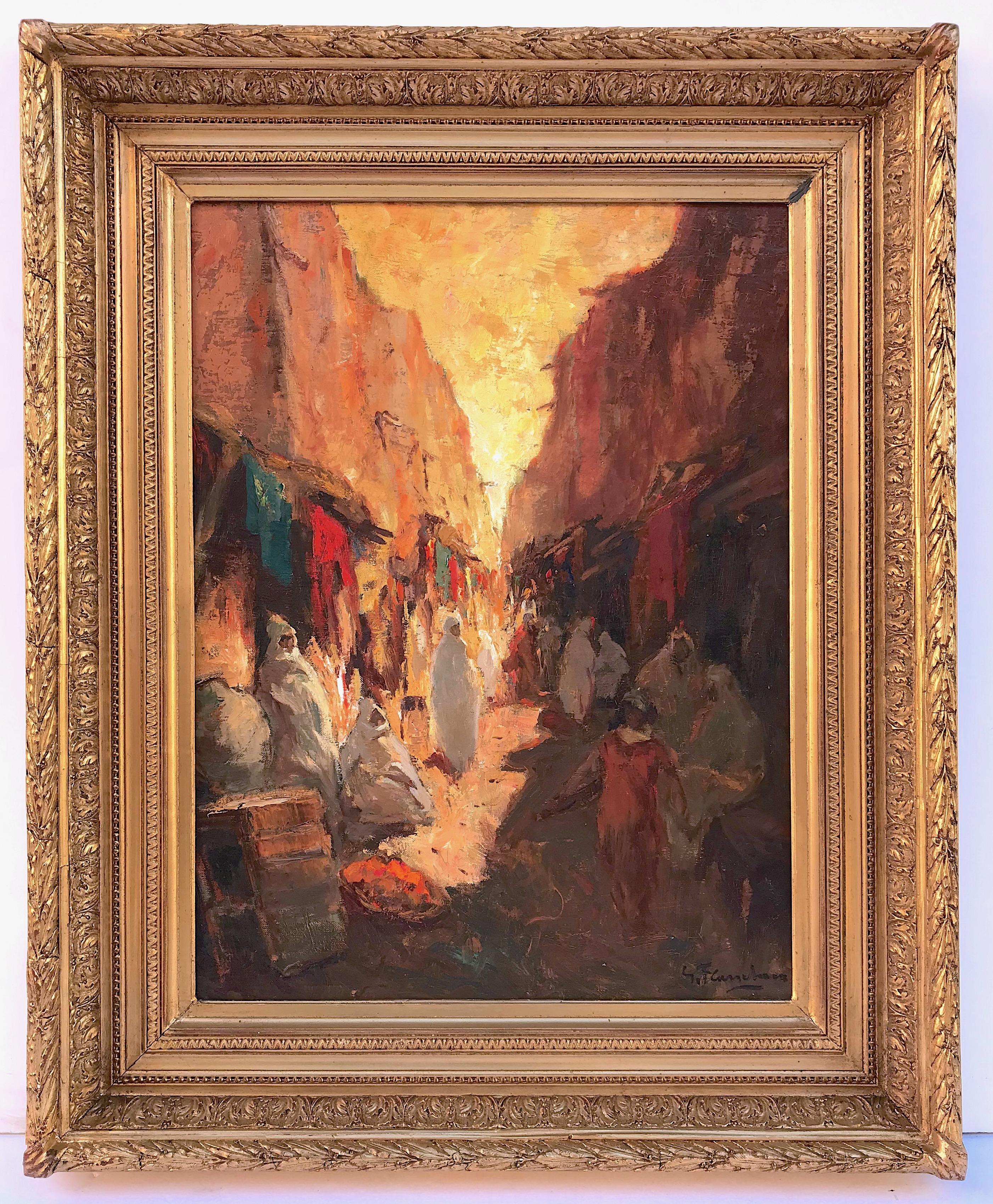 FLASSCHOEN Gustave (1868-1940) Landscape Painting - Orientalist painting postimpressionist 
