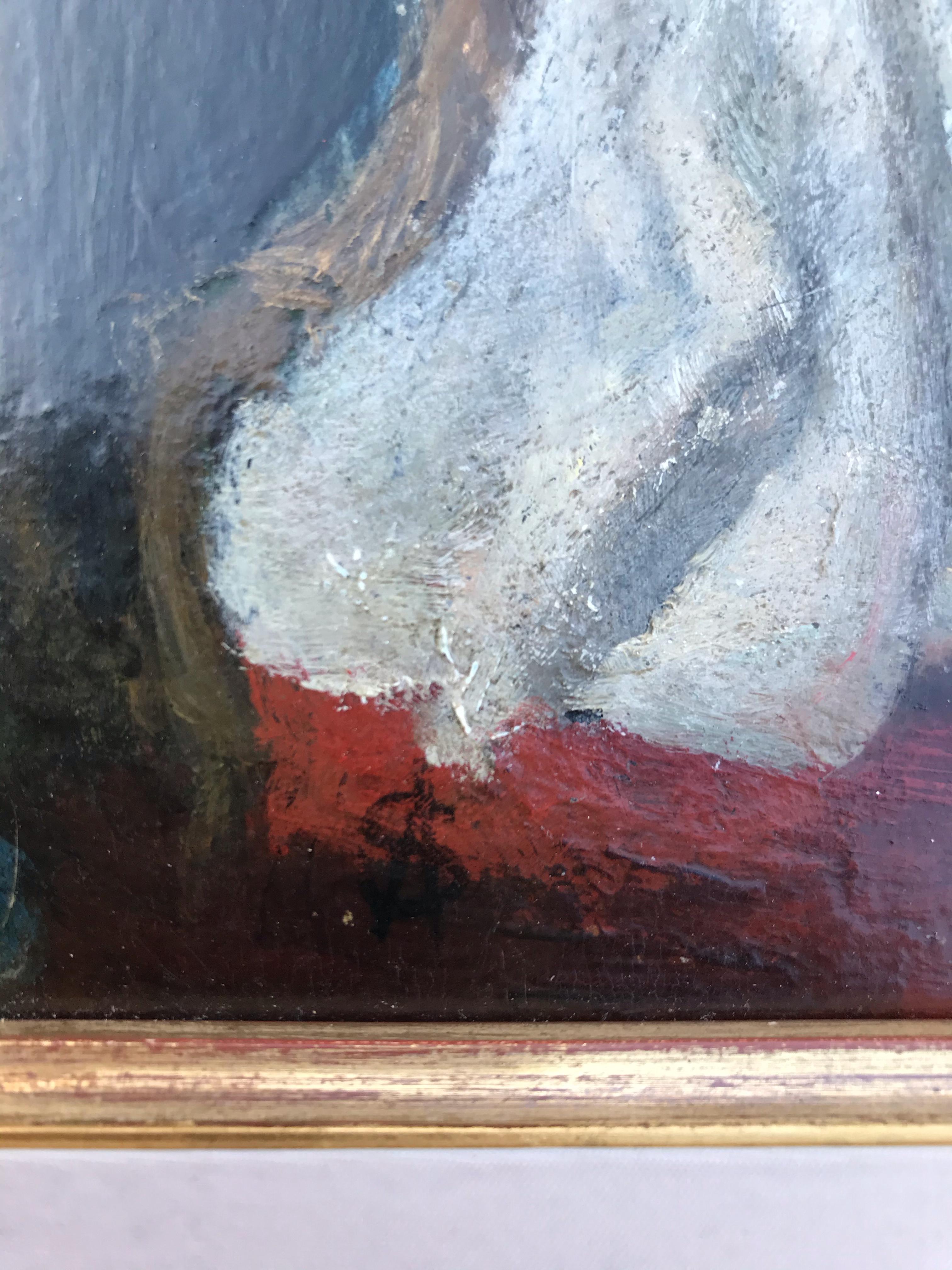 Ankunft im Salon – Painting von STEVENS  Agapit 