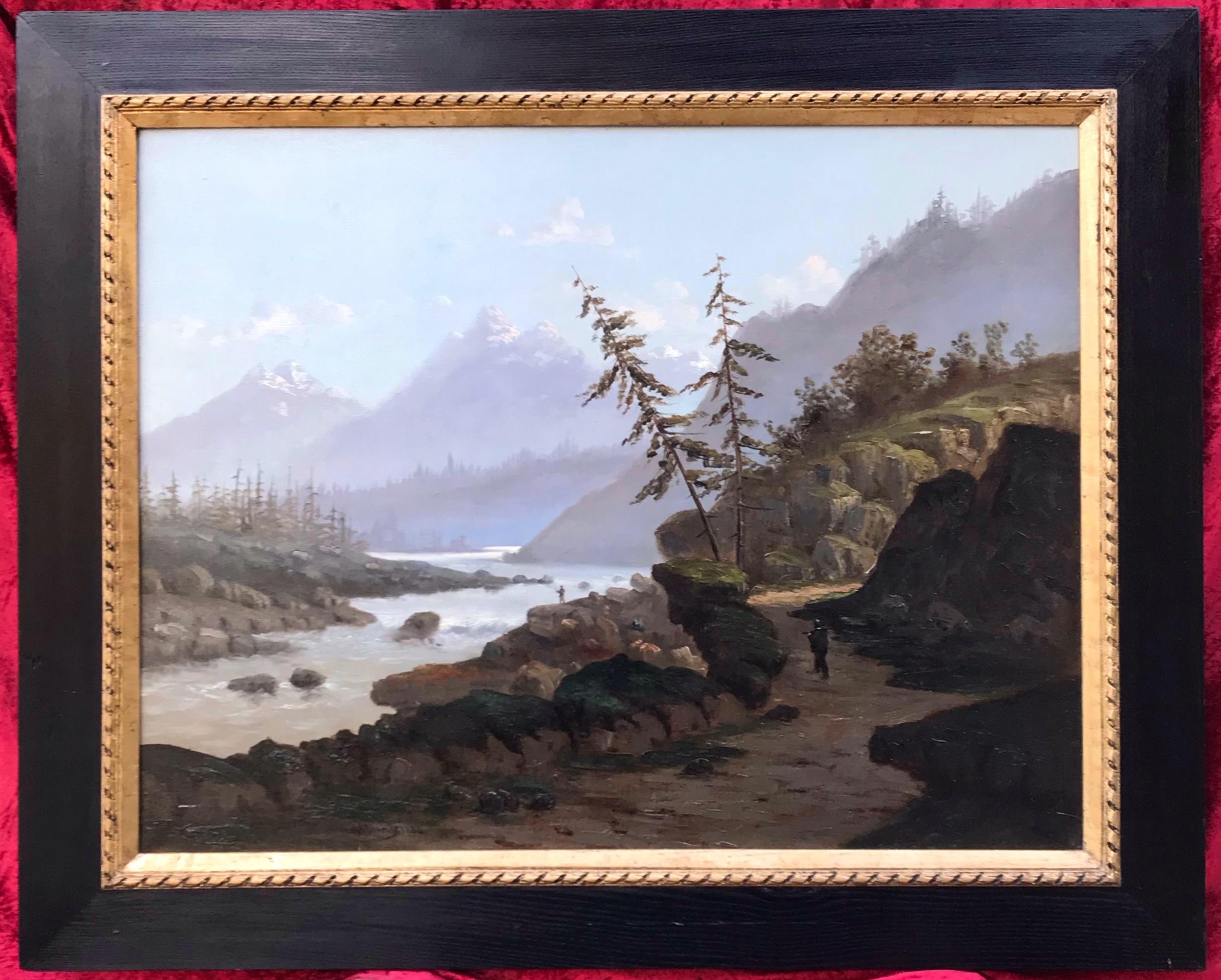 MOSNY Henry Landscape Painting – Landschaften der Berge