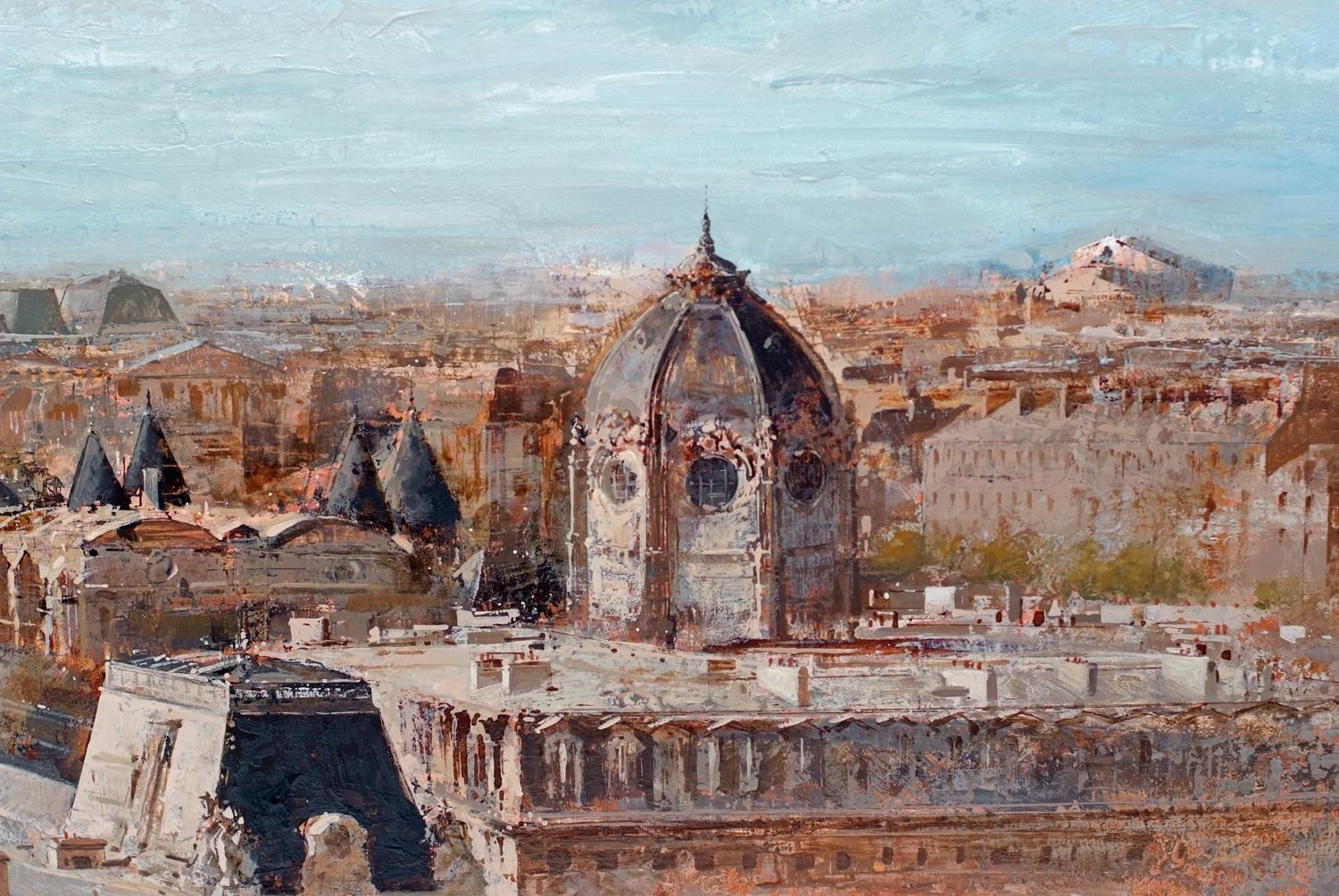 David LEUNG (1953)
View of Paris above the rooftops
Oil on canvas signed and date 2004 low right
Entitled 
