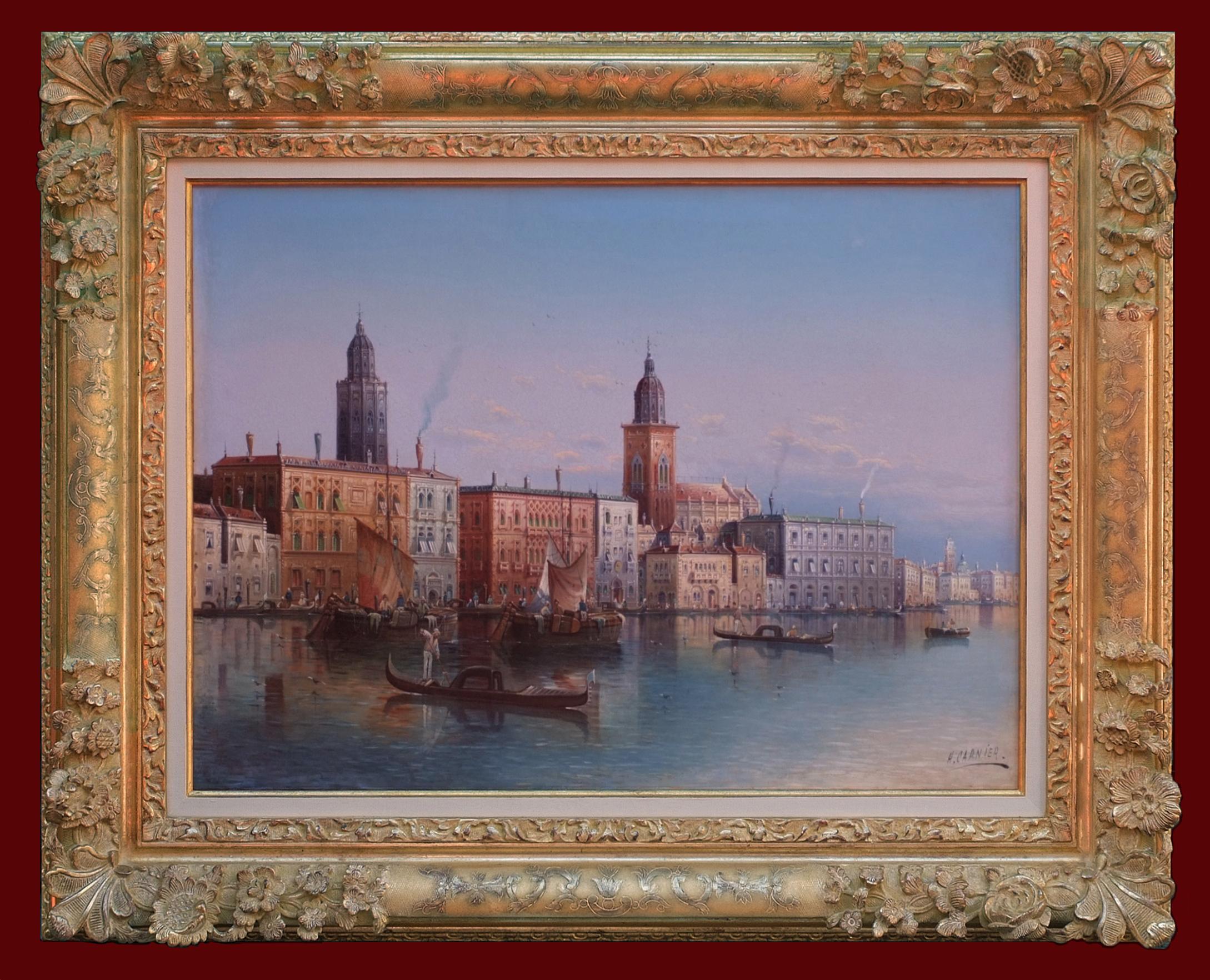 KAUFMANN Karl   Landscape Painting - View of Venice - Painting 19th Century